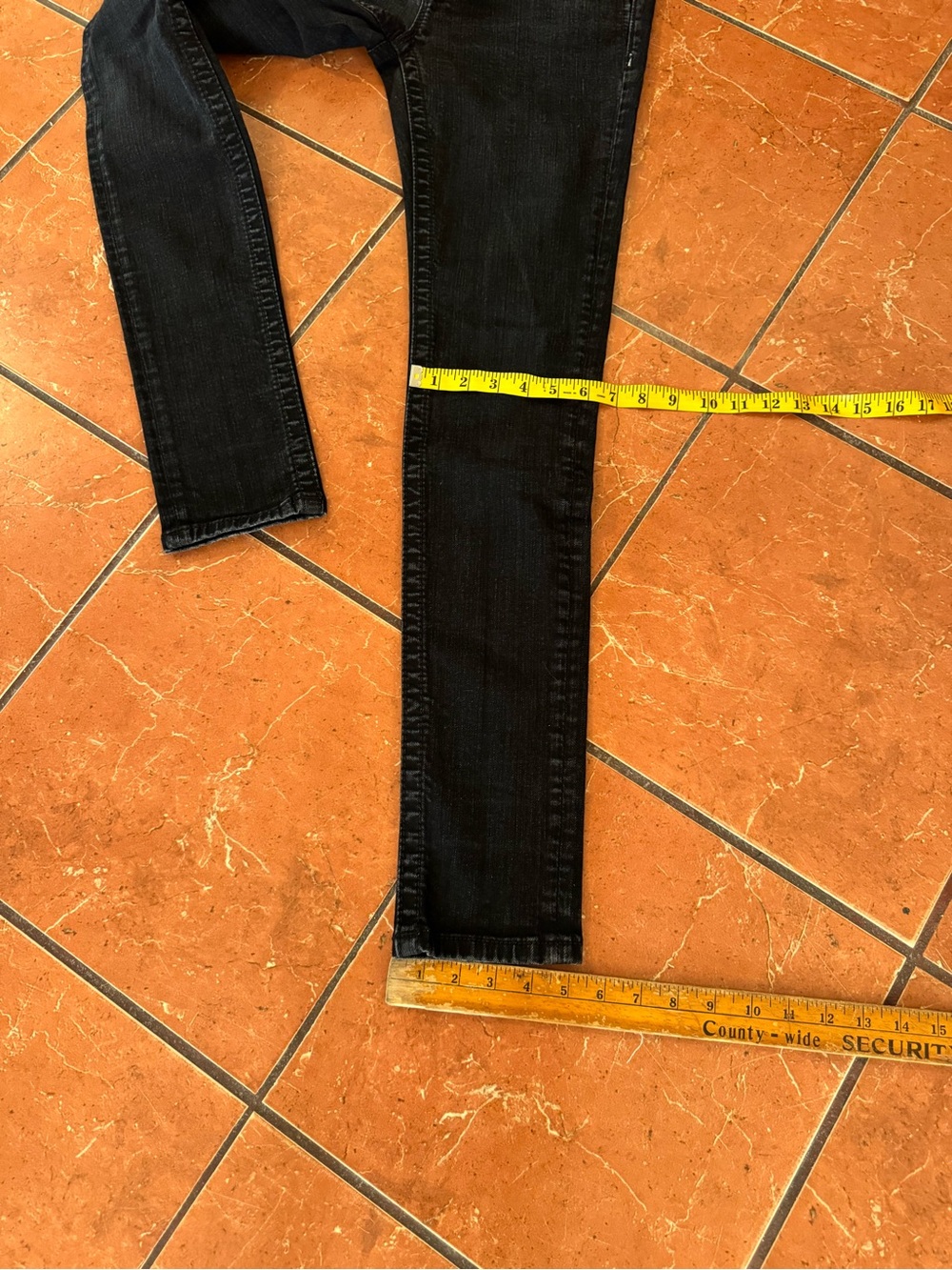 Miss Me Black Embellished Skinny Jeans Size 27 | Y2K Rhinestone Denim - Picture 6 of 6